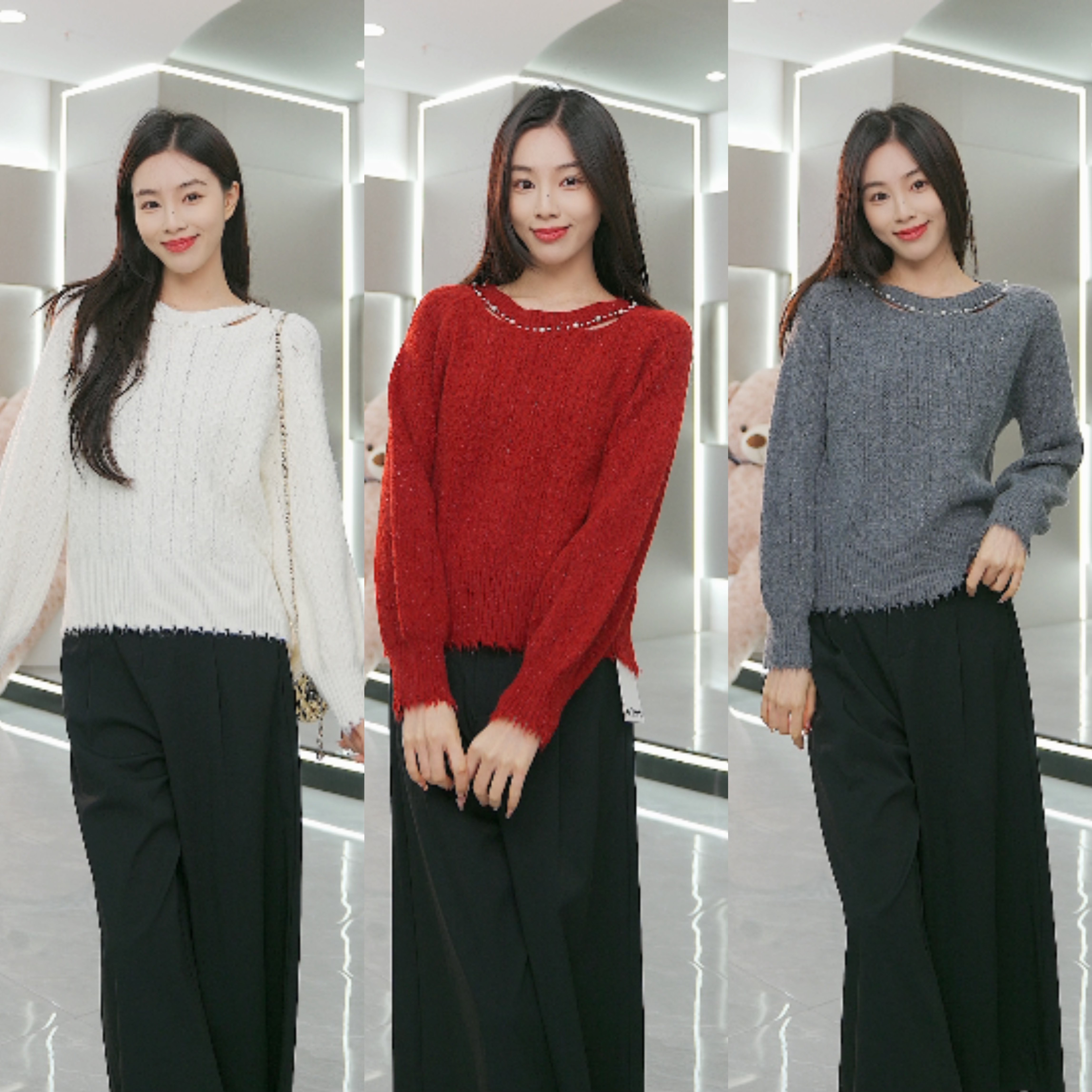 【来了就好】44409086新款时尚钉珠露肩毛衣,女装/女士精品,毛衣,淘宝优惠券,粉丝福利购,淘宝优惠卷