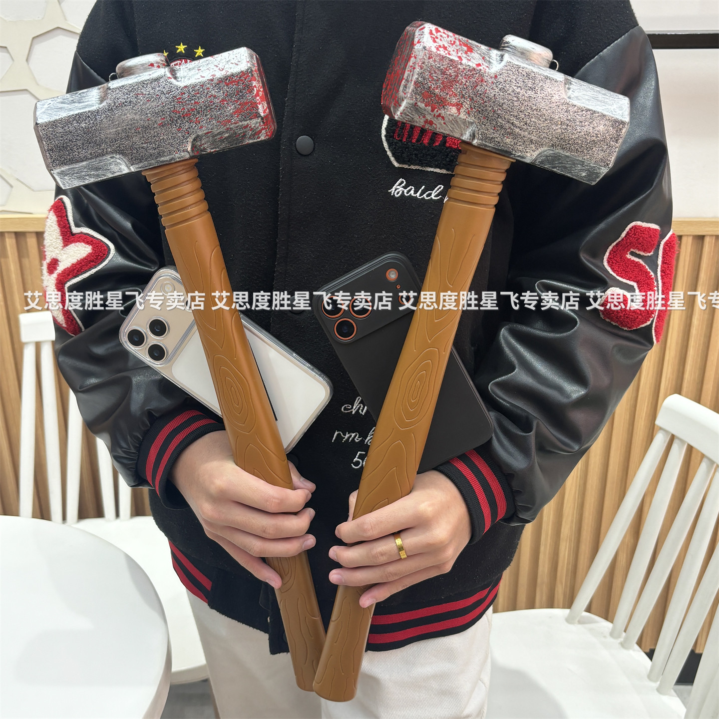 仿真大铁锤子适用苹果17手机壳15特别大的13恶搞16pro奇葩iPhone17promax显眼包14plus抽象12离谱air趣味外壳