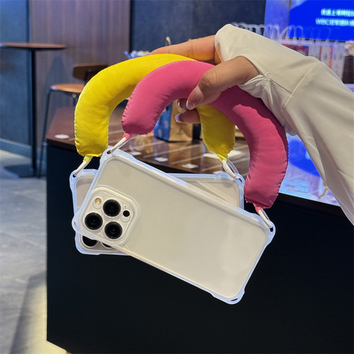 适用vivo四角可挂手提腕带手机壳