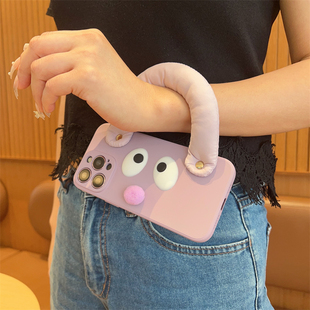 可拎手提腕带适用一加ace3新款12手机壳11全包摄像头2pro防摔3v保护9RT女OPPOfindx8可爱X76硅胶reno12套10