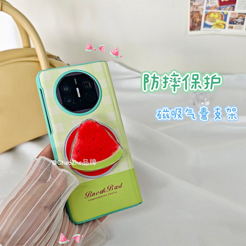 【潮喆】适用华为Mate X6手机壳全包壳膜OPPO findN5西瓜磁吸气囊MateX5折叠vivoxfold3女荣耀V3壳三星fold6