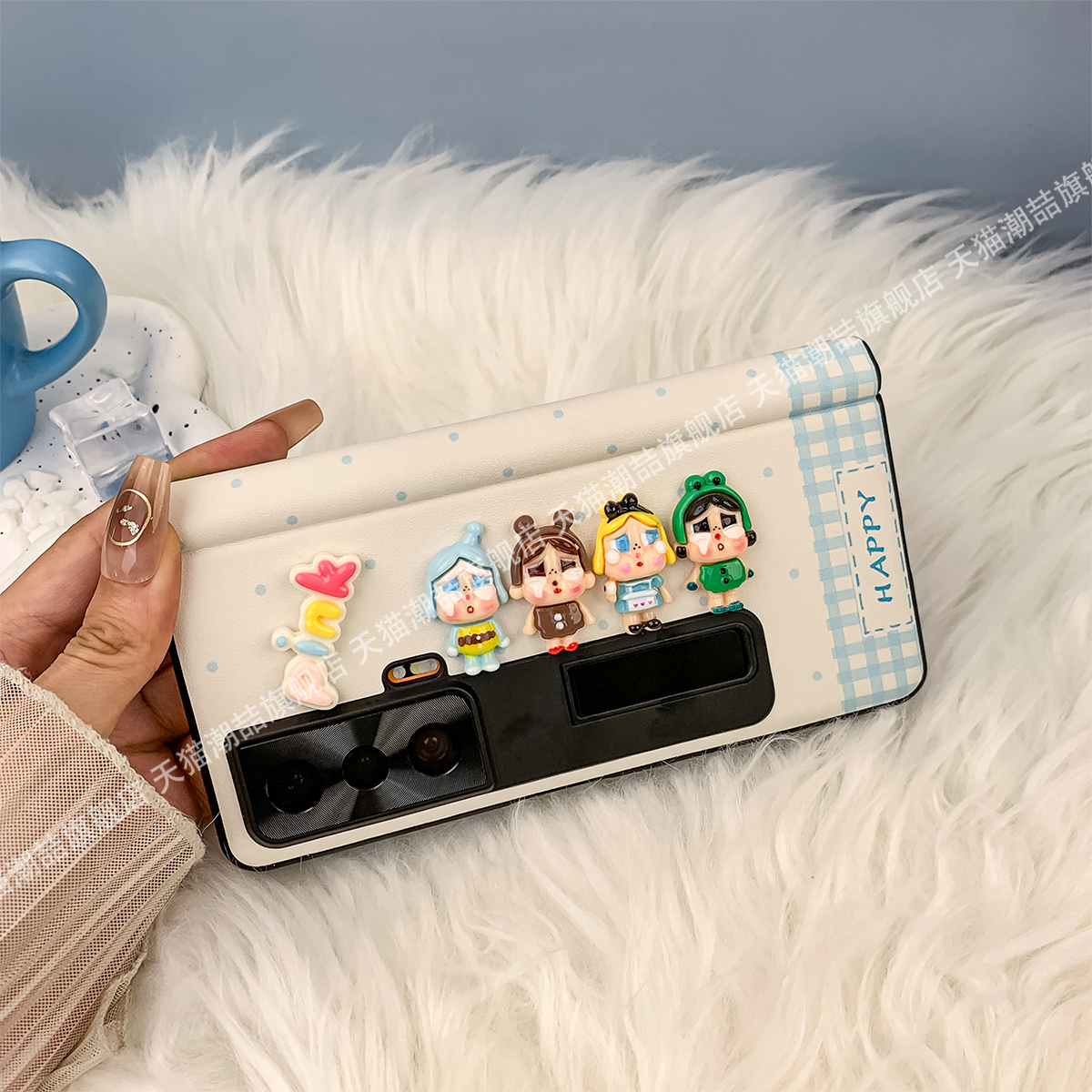 适用荣耀vs3pc贴皮革卡通手机壳