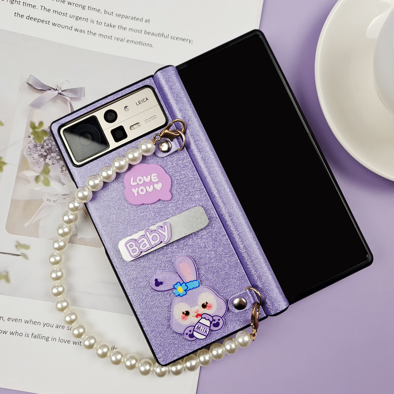 适用小米mixfold3皮纹卡通手机壳