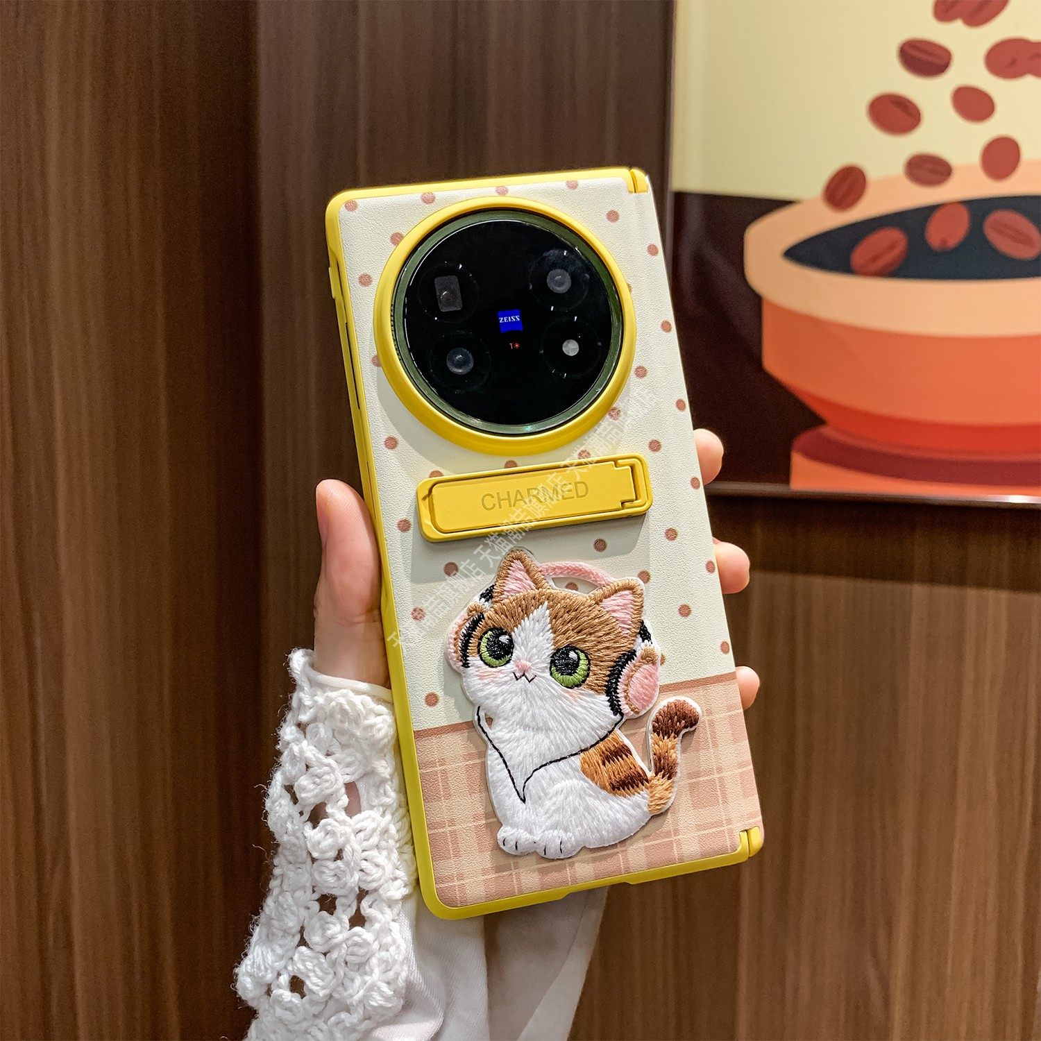 适用vivoxfold5折叠手机壳新款华为matex6x5卡通可爱创意oppon5猫咪防摔保护荣耀v5支架挂绳壳膜镂空中轴全包,3C数码配件,手机保护套/壳,淘宝优惠券,粉丝福利购,淘宝优惠卷