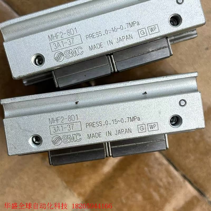SMC平行手指气缸MHF2-8D1拆机实物拍摄3个。