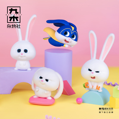 九木杂物社PLZDOT爱宠大机密小白的生活盲盒可爱兔老大公仔手办