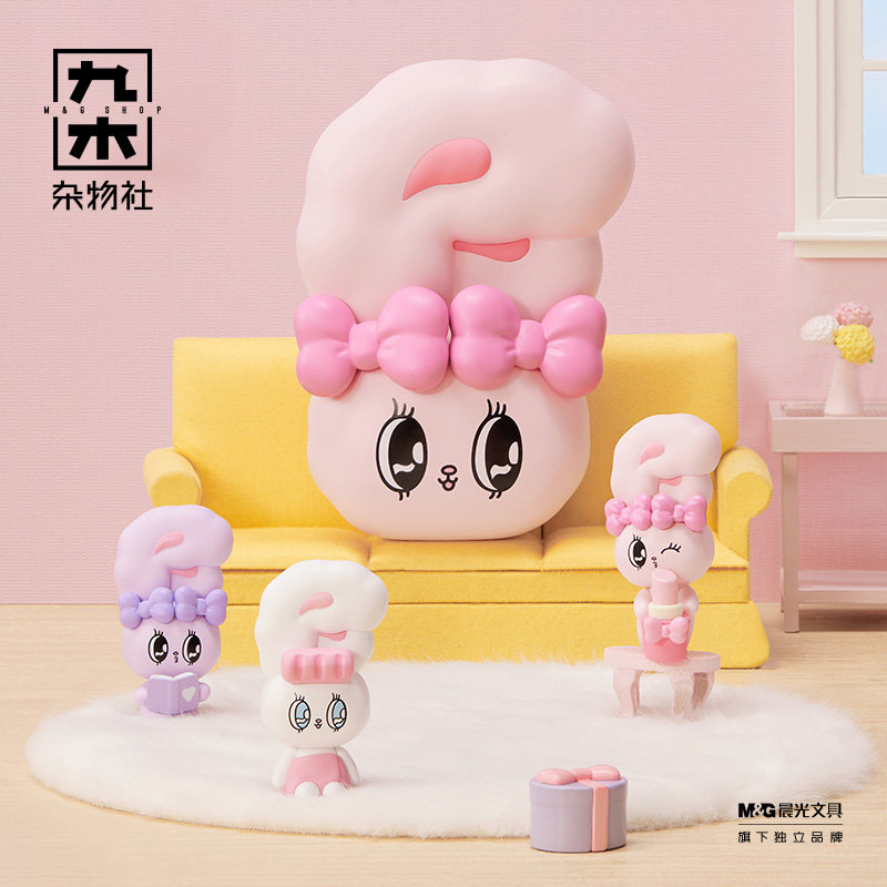 九木杂物社艾丝乐小兔小心思系列小兔头盲盒手办创意礼物潮玩摆件