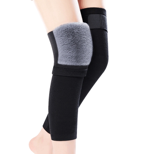 绑带防下滑护膝盖兔毛绒保暖老寒腿男女士关节加绒加厚护腿长筒套