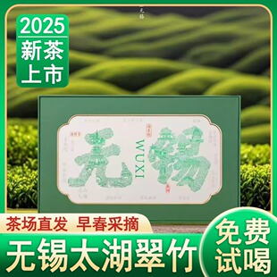 2025新茶头采太湖翠竹早春绿茶无锡特产茶叶礼盒250克可开票包邮