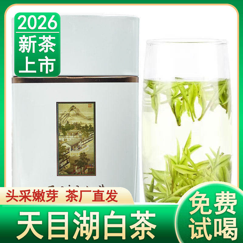 2026新茶正宗天目湖白茶叶明前特级清香溧阳春茶散装绿茶50g包邮