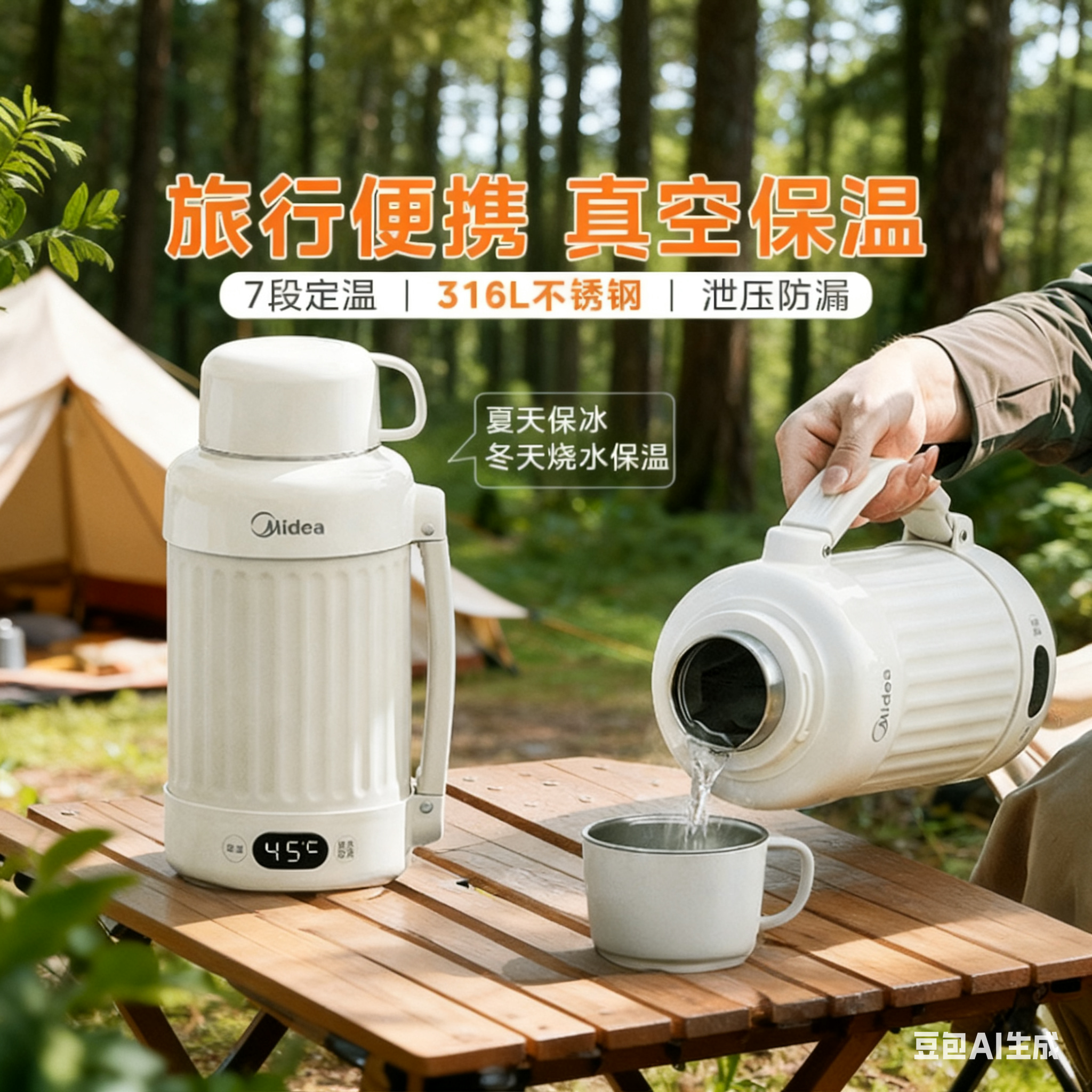 [国补15%]美的便携电热杯DB12X18