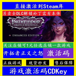 steam开拓者正义之怒入库激活码CDKey 全DLC电脑pc离线Pathfinder
