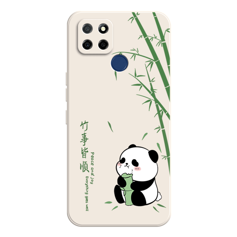 适用真我realmeV3手机壳V3新款硅胶realme套opporealmev全包防摔女35G软oppo5G男生rmx2200钢化膜潮oppov熊猫