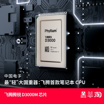 （仅展示）飞腾腾锐 D3000M 芯片