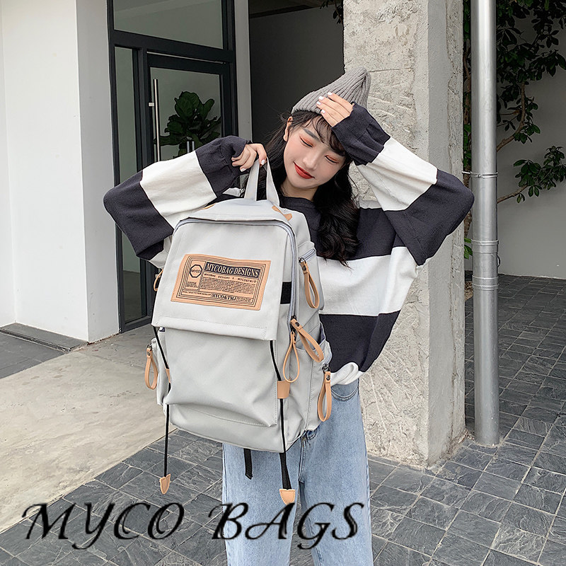 2020新款书包女大学生韩版原宿ulzzang电脑背包ins双肩包女大容量