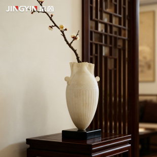 法式中古风复古花瓶欧式样板房客厅玄关餐边柜意式插花花器摆件