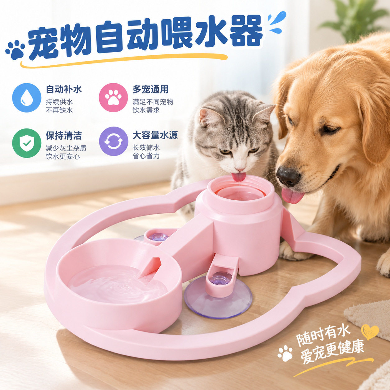 猫咪饮水器宠物自动饮水机便携宠