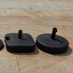 中柱伞伞座水箱伞布太阳伞大理石底座户外绿白蓝色水箱底座休闲座