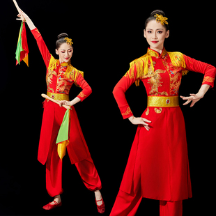 打鼓演出服装女新款腰鼓服装鼓舞威风锣鼓演出服指挥中国鼓演出服