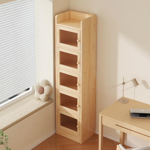 书架落地置物架亚克力透明家用