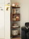 实木转角柜家用客厅多层置物架一体靠墙边角柜三角形收纳储物柜子