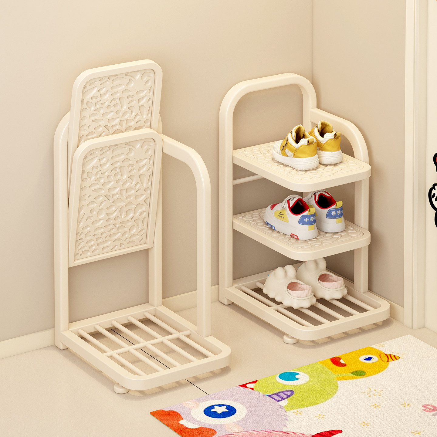 儿童鞋架小型家用玄关家门口宝宝专用简易鞋柜窄多层鞋子收纳神器,住宅家具,鞋架,淘宝优惠券,粉丝福利购,淘宝优惠卷