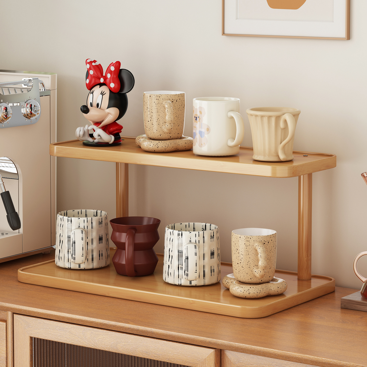 【加厚加固】桌面杯子收纳置物架