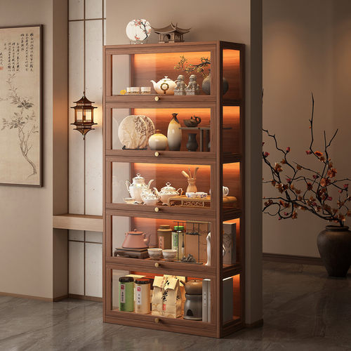 【进口松木-加厚加固】博古架