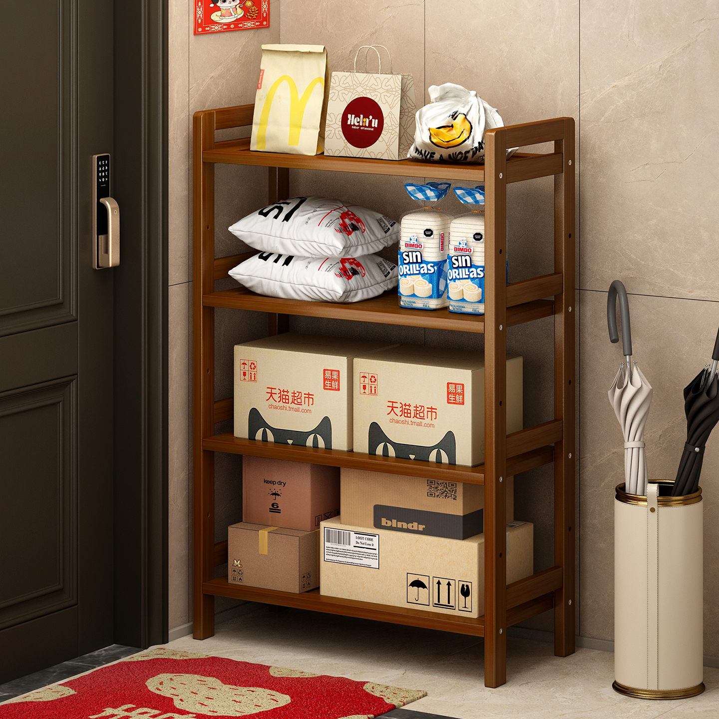 【外卖快递好帮手】门口置物架子