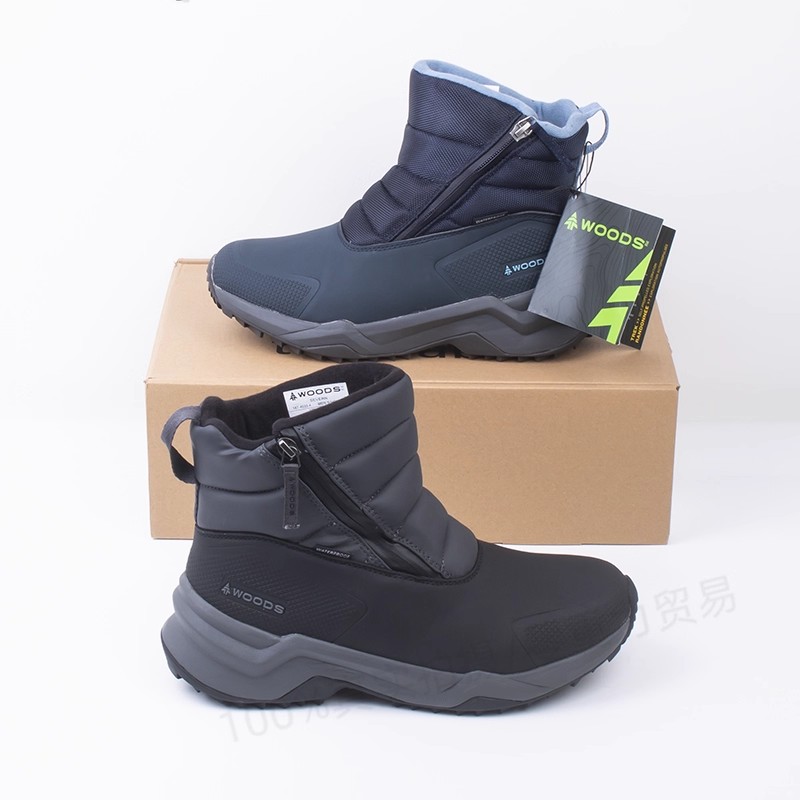 雪丽保暖棉-30°加拿大外贸微瑕防水防滑加绒情侣户外雪地靴男女