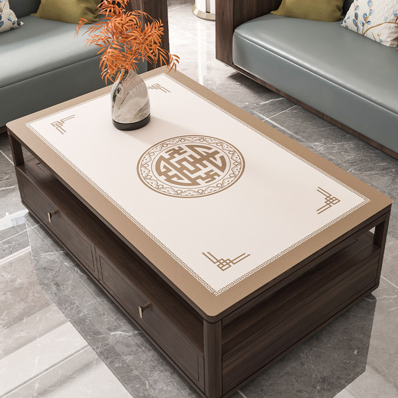 茶几桌布轻奢新中式免洗防水防油防烫茶几垫桌垫餐桌垫桌面保护垫,居家布艺,桌布,淘宝优惠券,粉丝福利购,淘宝优惠卷