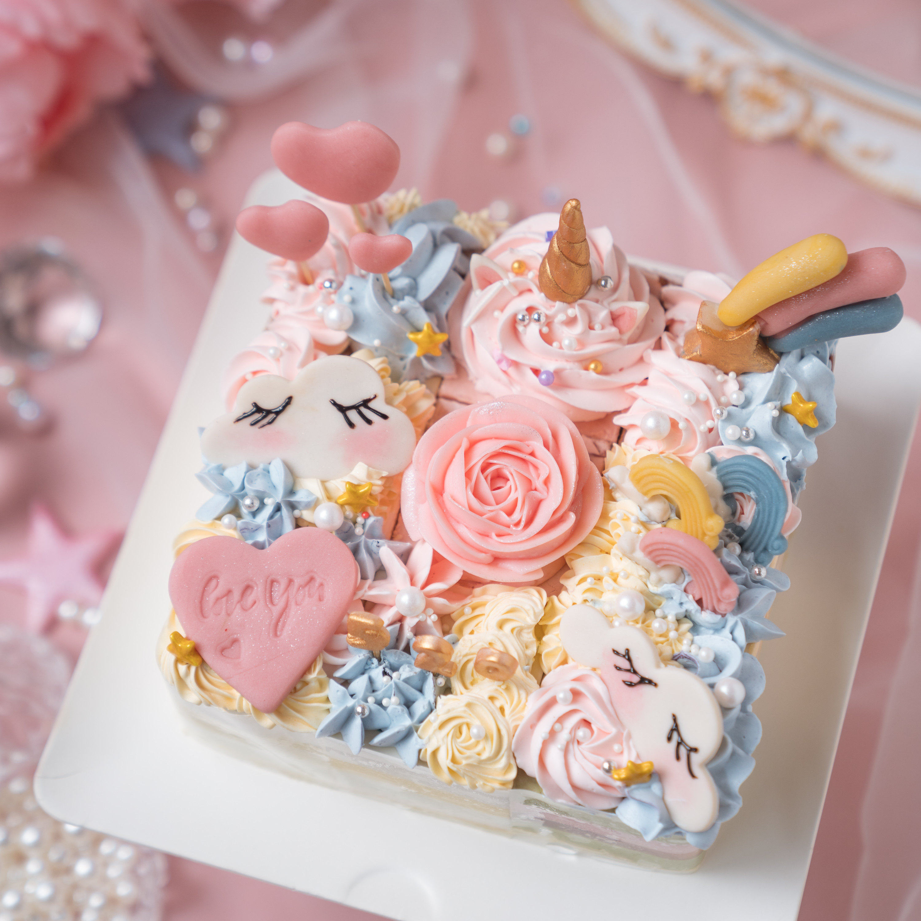 儿童卡通情人节北京生日蛋糕