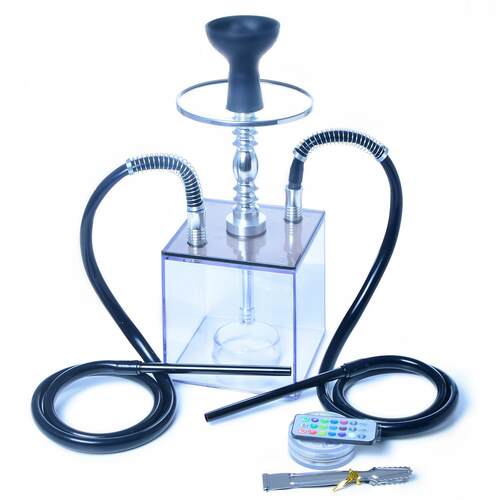 跨境货源水烟亚克力双水烟壶塑料hookha shisha