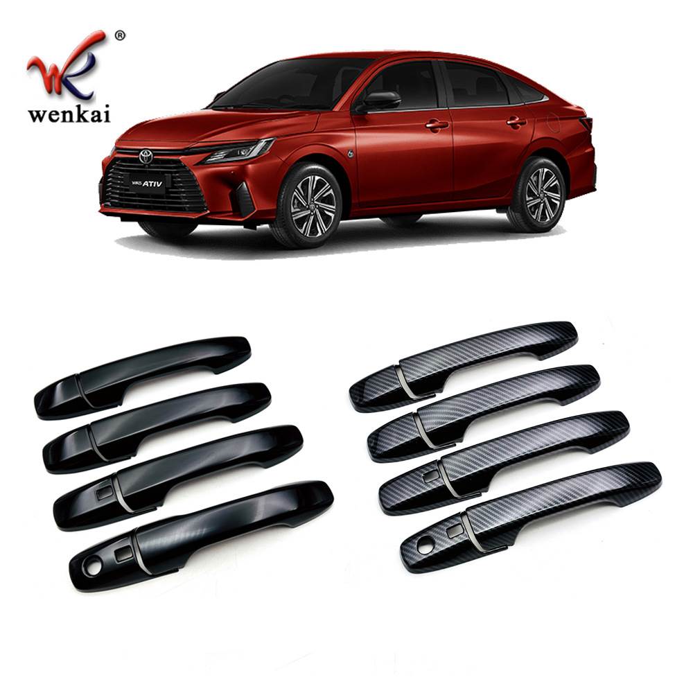 适用于丰田22款Yaris Ativ改装车门拉手饰条 Vios专用外门把手盖