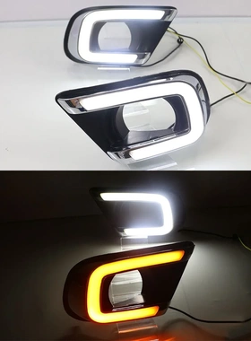 适用于菲亚特13-17年飞跃日行灯Freemont日间行车灯转向灯雾灯框