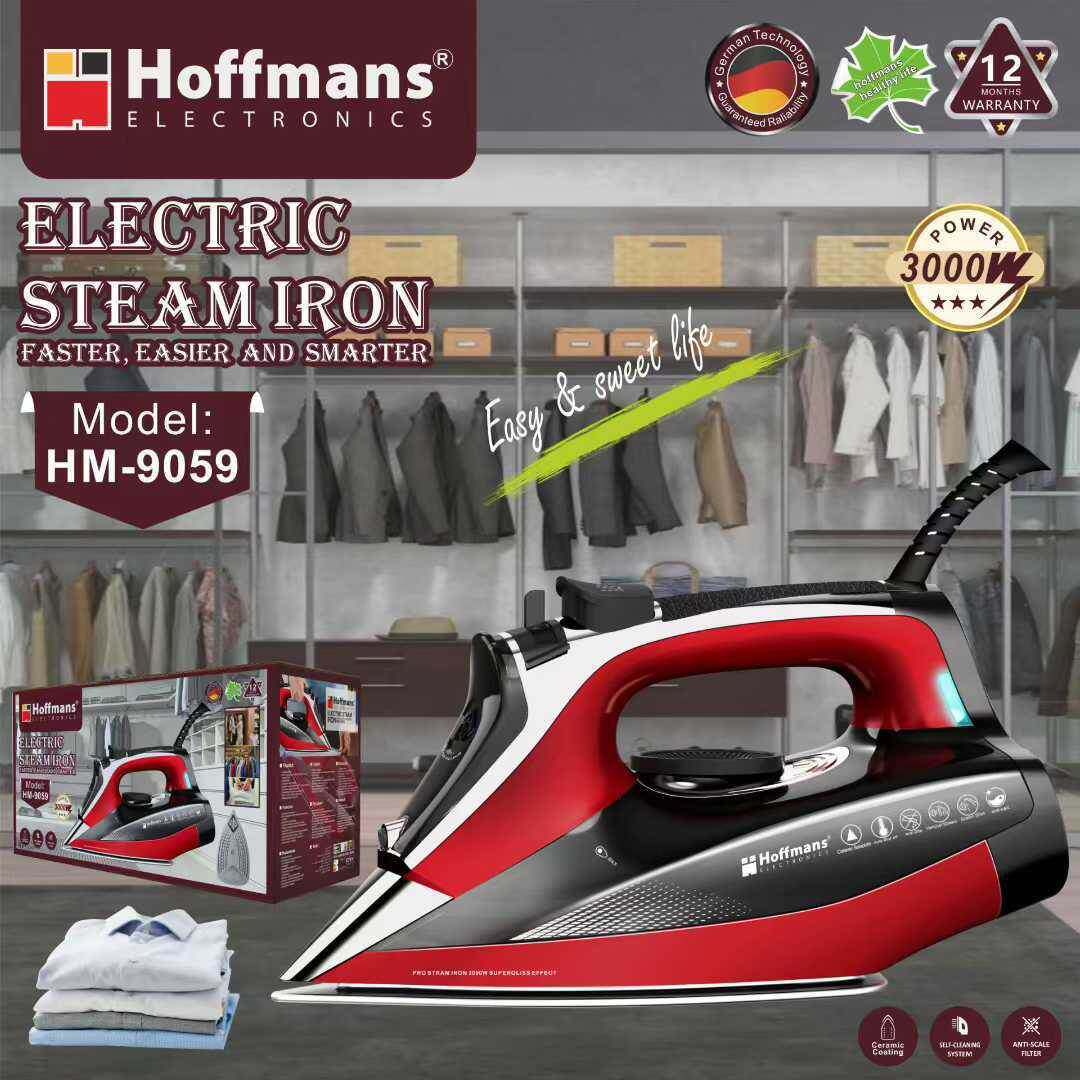 出口Hoffmans 电熨斗 9059 Electric Steam Iron 10pcs/ctn