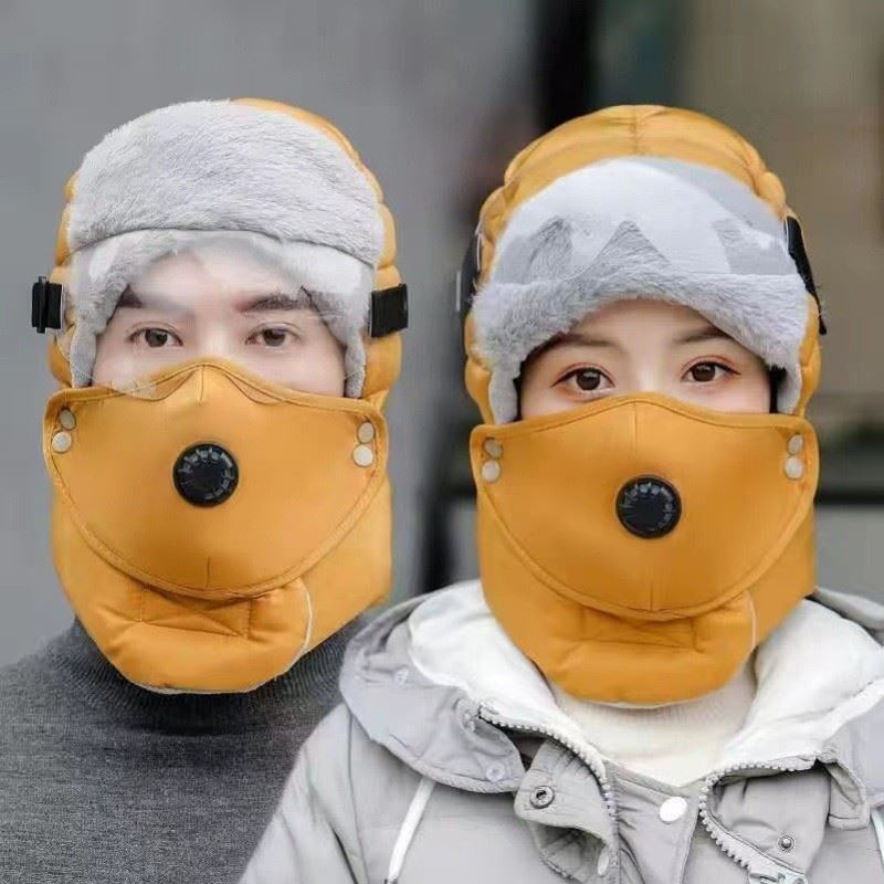 骑电动车帽子冬款下雪戴的帽子雷锋帽2025新款保温加厚棉帽子