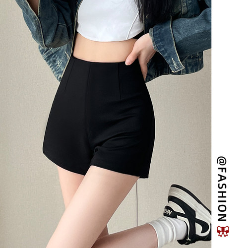 MF34冰丝运动短裤女裤子阔腿高腰宽松直筒休闲三分裤z396