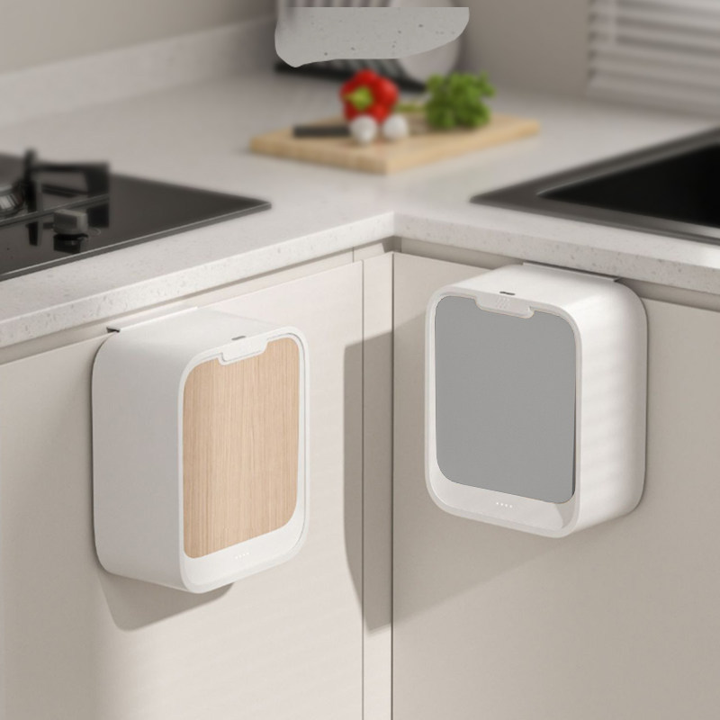 卫生间垃圾桶智能感应壁挂式家用2024新款厕所悬挂墙专用带盖纸篓