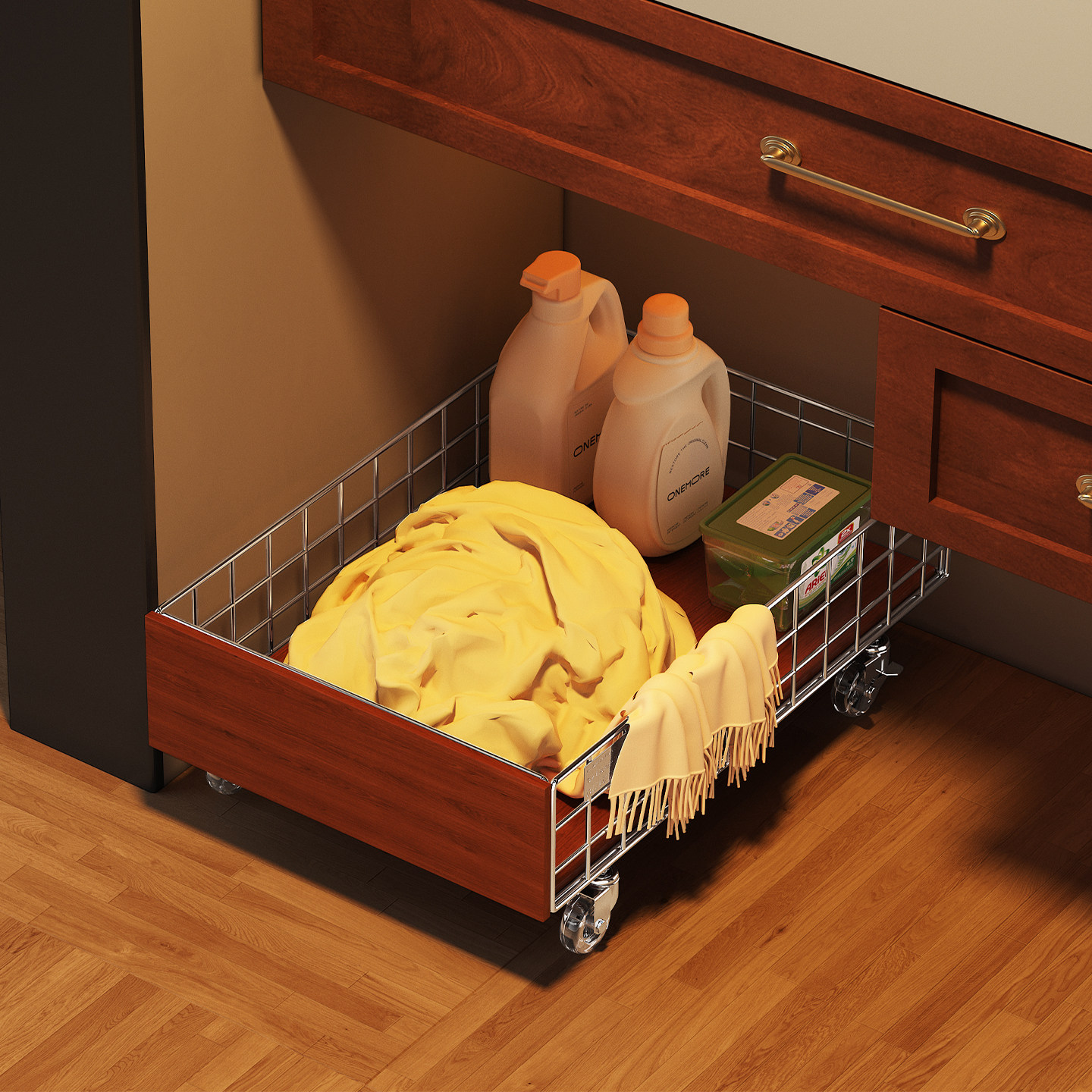 浴室柜下脏衣篓带轮推车防水杂物洗衣篮储物筐子家用脏衣服收纳篮,收纳整理,整理架/置物架/收纳架,淘宝优惠券,粉丝福利购,淘宝优惠卷