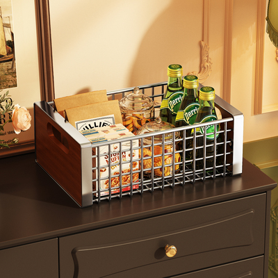 环图零食收纳筐桌面收纳盒