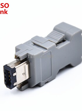 SM-6P 6E 适用安川松下伺服CN3接头JZSP-CMP9-1-E 6芯编码器插头