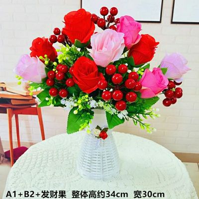 欧式仿真花假花陶瓷花盆