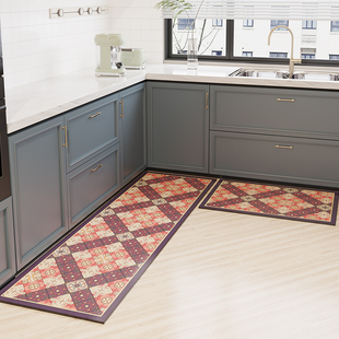 科技皮厨房地垫防滑防油可擦免洗地毯耐脏防水脚垫子吸水专用门口
