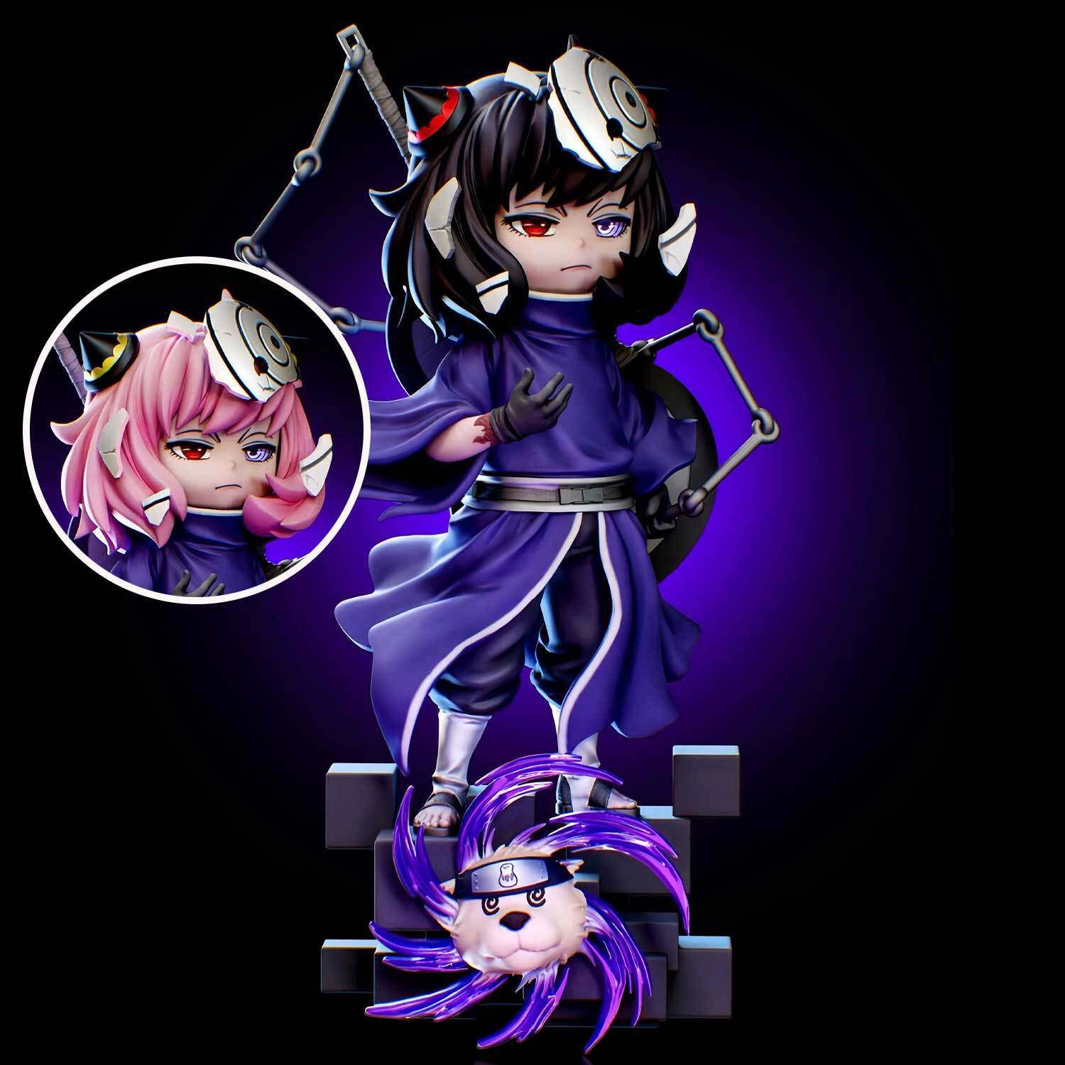 阿尼亚cos宇智波带土火影忍者间谍过家家动漫二次元潮玩手办摆件