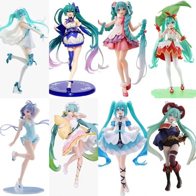 初音未来手办动漫周边二次元美少女模型机箱汽车载摆件男女生礼物