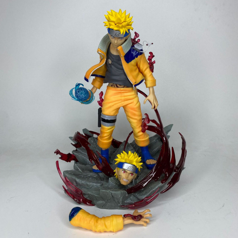 火影忍者终结谷鸣人螺旋丸双头雕动漫潮玩二次元周边手办模型摆件