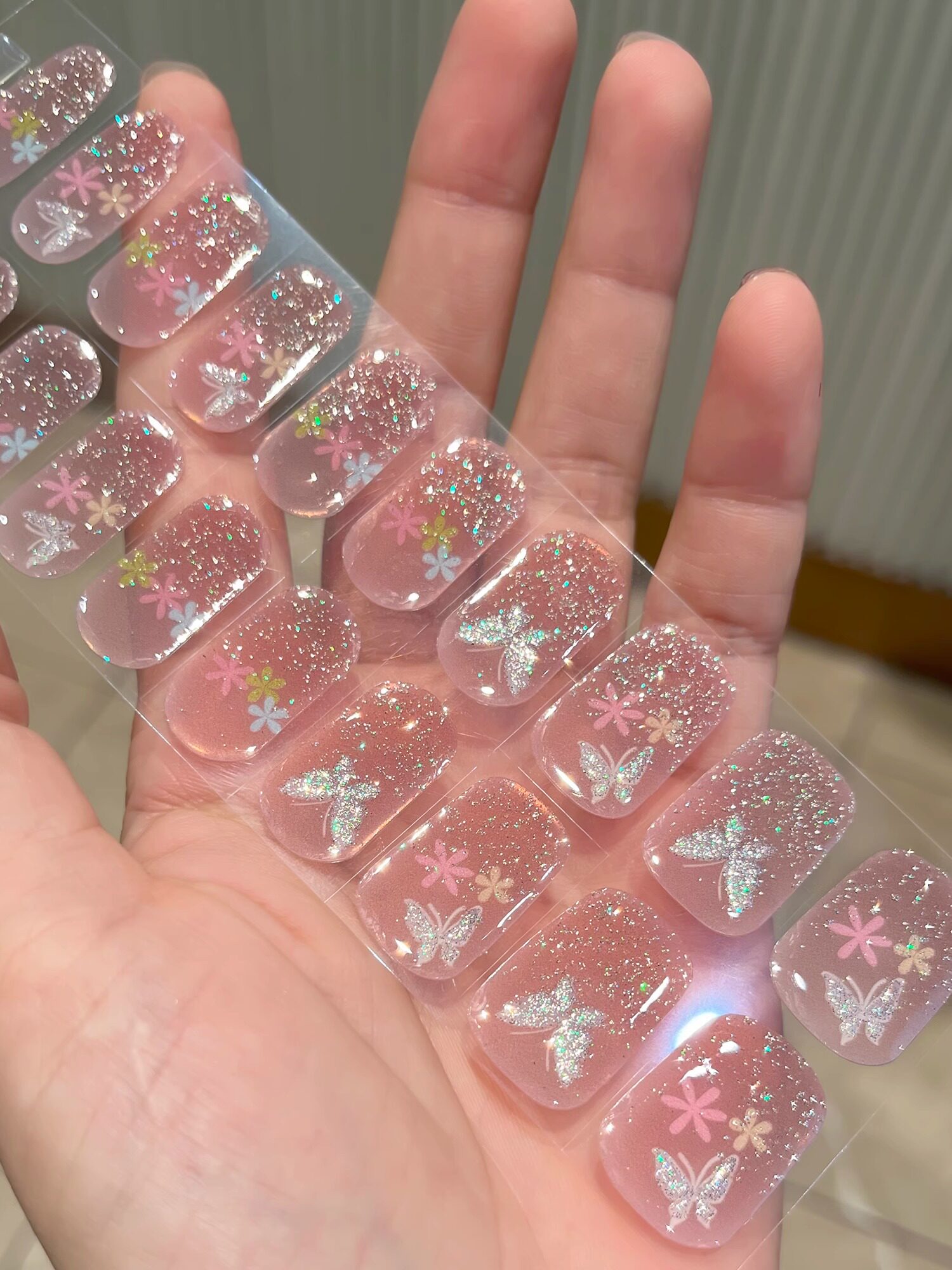 Semi-Cured Gel Nail Stickers UV Light-Curing Technology - Product image 2