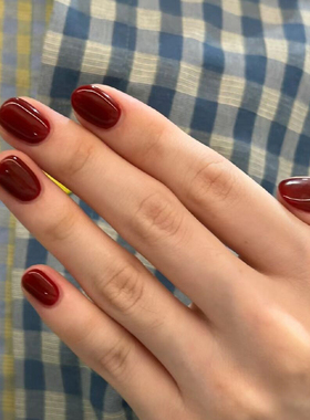 BD844【照灯变硬】UV半烤凝胶美甲贴半固化光疗持久防水指甲贴纸