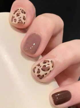 清仓【免烤灯】凝胶美甲贴纸指甲贴纸时尚小众实色红书爆款3D防水